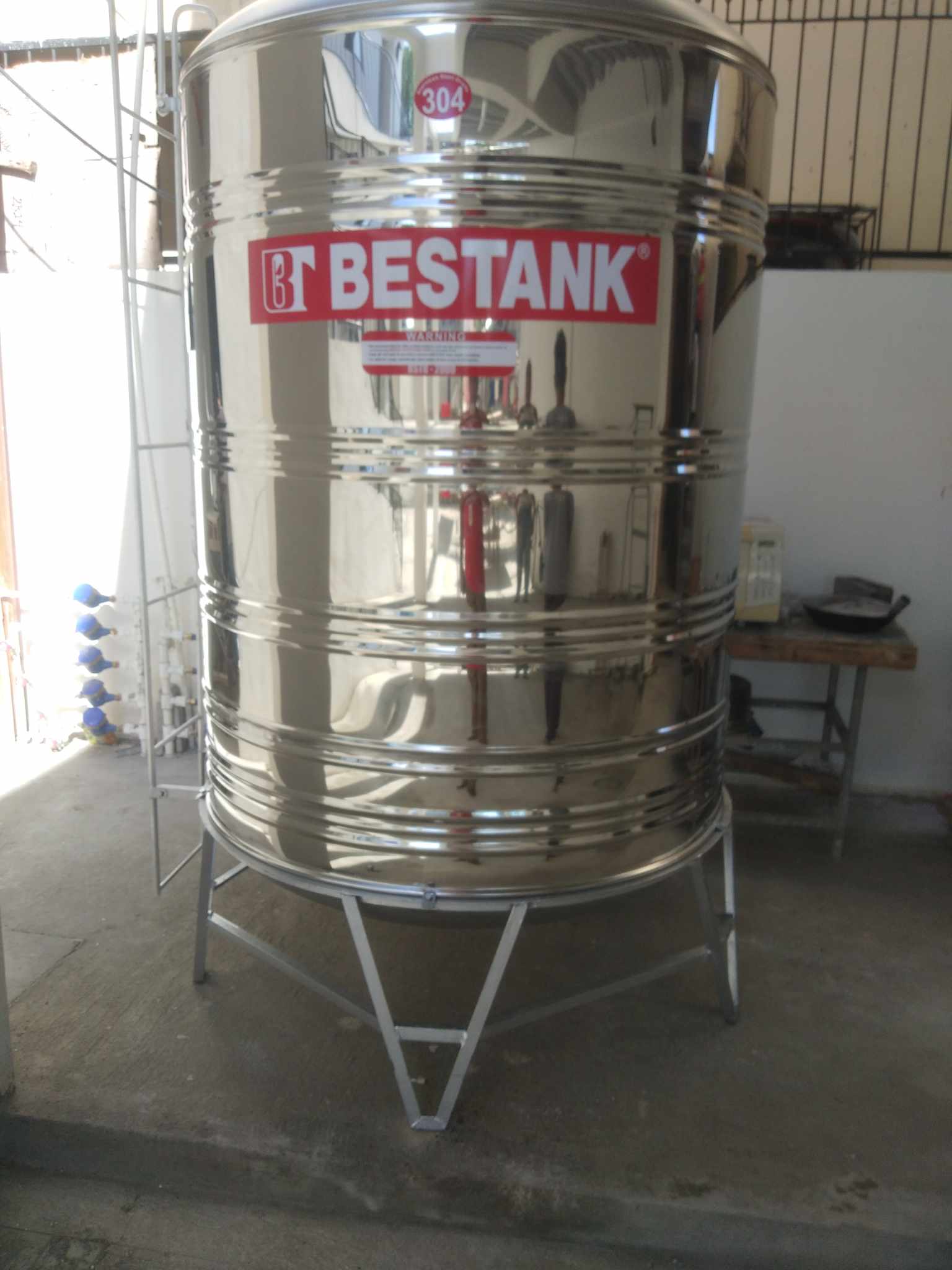 Bestank Stainless Steel Storage BSTR-2000 with ladder +DAB Esybox with DAB Esywall in Malabanias, Angeles City