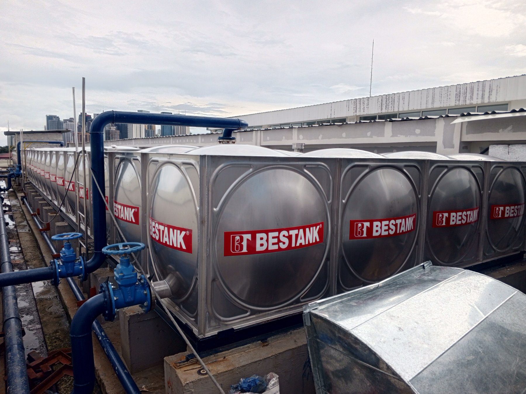 Bestank Stainless Steel Modular Storage Tank installed at Lifestyle and Greenlanes