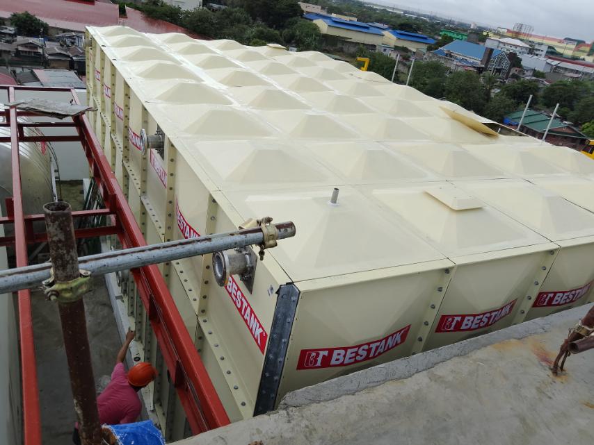 Bestank FRP Modular Storage Tank installed at St. John the Baptist Medical Center