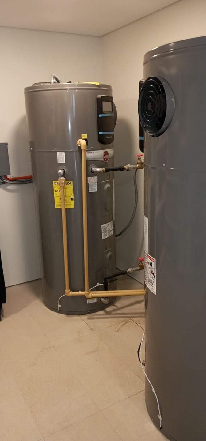 3 units of Rheem Hybrid Heat Pump with 3 units of DAB Esybox installation at Nasugbu, Batangas