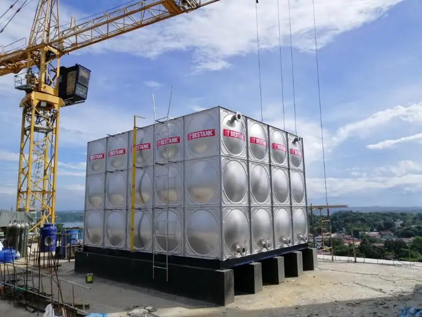 TB: Bestank Stainless Steel Modular Storage Tank Installed at Grand Mezza Residences