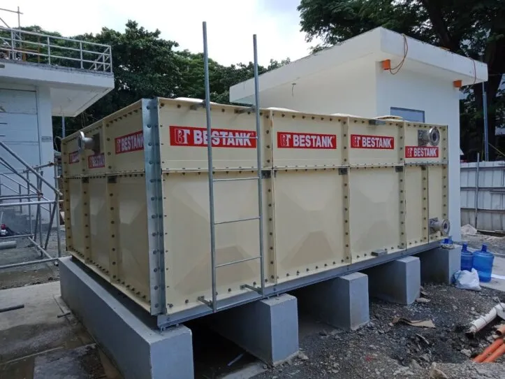 Bestank FRP Modular Storage Tank installed at the National Kidney at Transplant Institute in Diliman, Quezon City