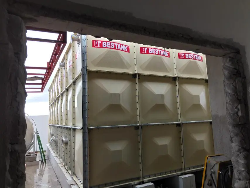 Bestank FRP Modular Storage Tank installed at St. John the Baptist Medical Center