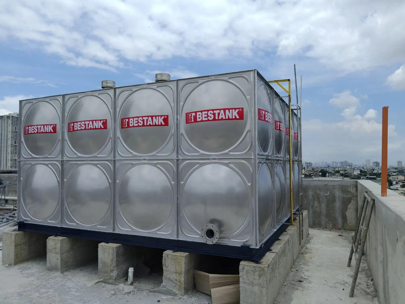 Bestank Stainless Steel Modular Storage Tank Installation at Aurora Blvd. Dormitory QC