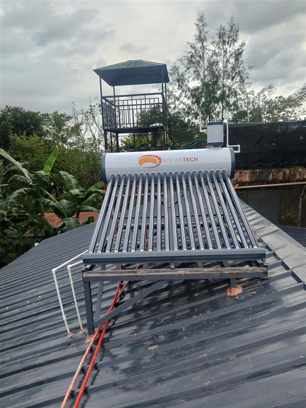 Installation of a 1 Unit Solartech Solar Water Heater-200L at Sun Valley Estates, Antipolo City