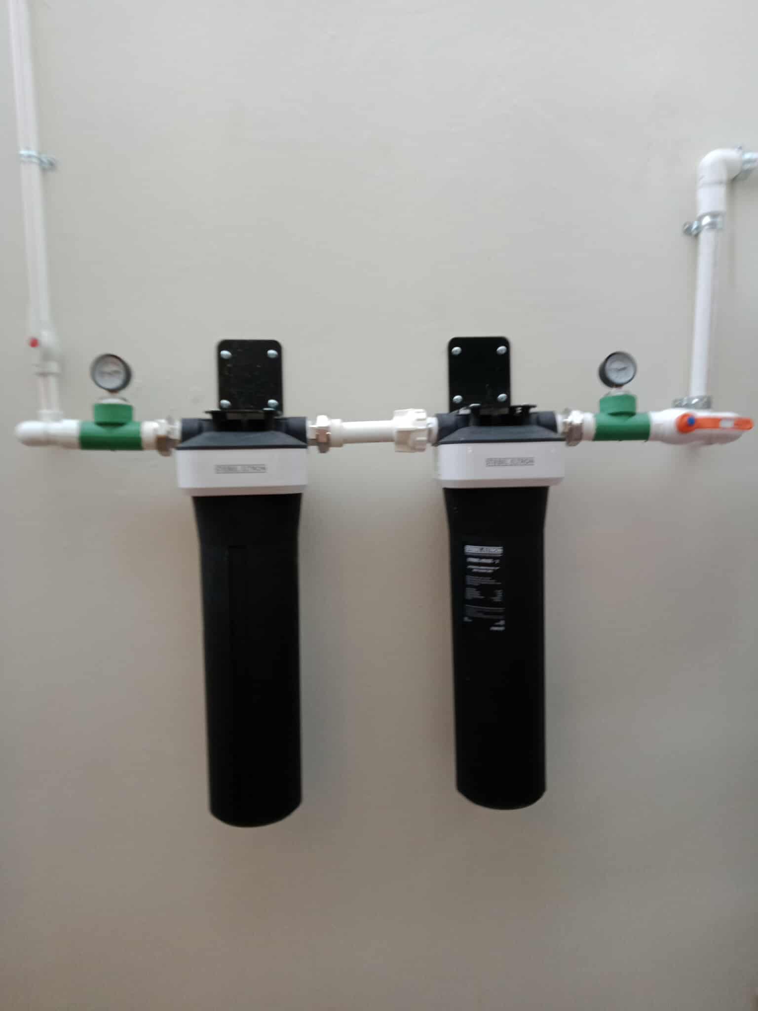 1 Unit of Stiebel Eltron PS (Pleated Sediment House Filter) and 1 Unit of Stiebel Eltron ACB (Activated Carbon Block House Filter) Installed in Quezon City